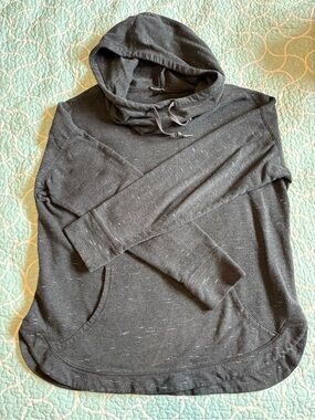 Women's Dark Gray Hooded Pullover Shirt